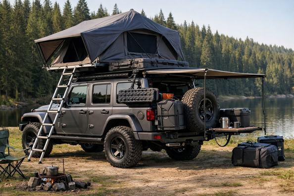 Pakiet modyfikacji Jeep Wrangler 2018+ na wyprawy, bagaż i codzienny komfort Zdjęcie 1