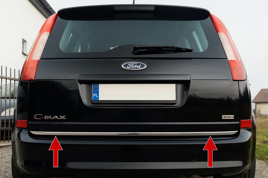 Ford C-Max 2004-2010 Listwa bagażnika stal nierdzewna Image
