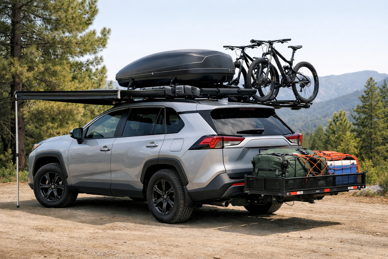 Co zamontować w Toyota RAV4 2019+ na wyjazdy i bagaż na dach