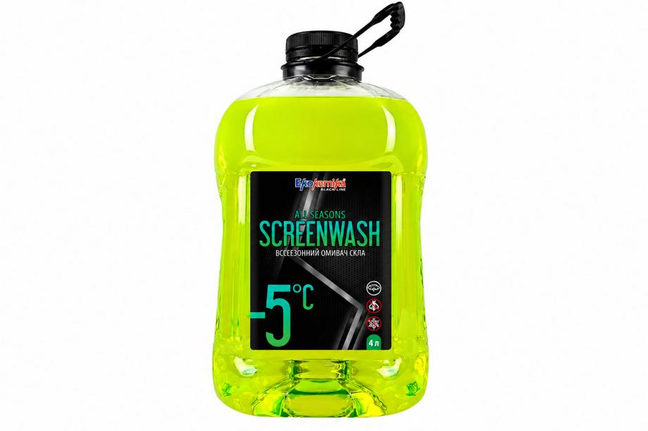 Całoroczny płyn do spryskiwaczy 4 l cytryna Ekokemika Black Line All Seasons SCREENWASH -5 °C Sonax Image