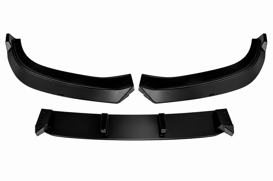 BMW 5 Series F10/F11 2010–2016 Przedni lip spoiler DPT (Base, F10, 2014-2017, czarny połysk) Zdjęcia 2