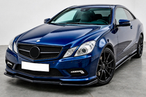 Mercedes E-class coupe C207 2010-2017 Dokładka przedniego zderzaka lip DPT (do AMG Line, 2010-2012, czarny połysk) zdjęcia 1