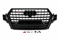 Audi Q7 2015–2026 Przedni grill w stylu SQ7 (2015-2019, czarny) zdjęcia 1