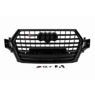 Przedni grill w stylu SQ7 (2015-2019, czarny) Audi Q7 2015–2026