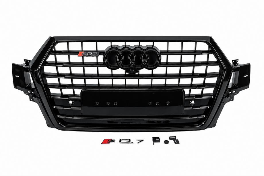 Audi Q7 2015–2026 Przedni grill w stylu SQ7 (2015-2019, czarny) Image