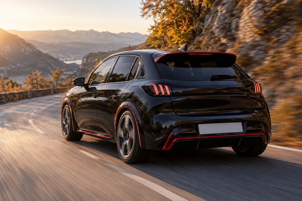 Peugeot E-208 GTi: pierwszy elektryczny GTi Peugeota – 281 к.с., mechanizm różnicowy o ograniczonym poślizgu, pierwsze dostawy jesienią Zdjęcie 1