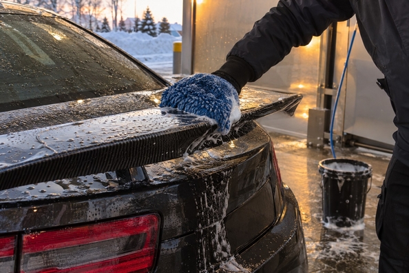 Carbonowe nakładki zimą: sól, myjnia i mróz bez zmętnienia