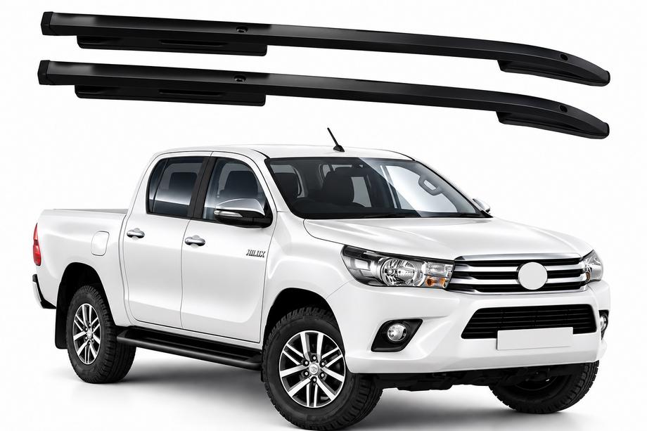 Toyota Hilux 2015- Relingi dachowe OEM czarne (ABS) Zdjęcia 1