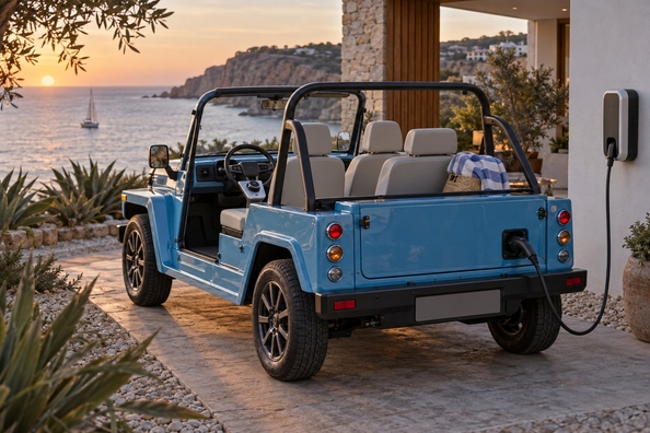 Electric MOKE nowej generacji: plażowy elektryk z podwojonym zasięgiem