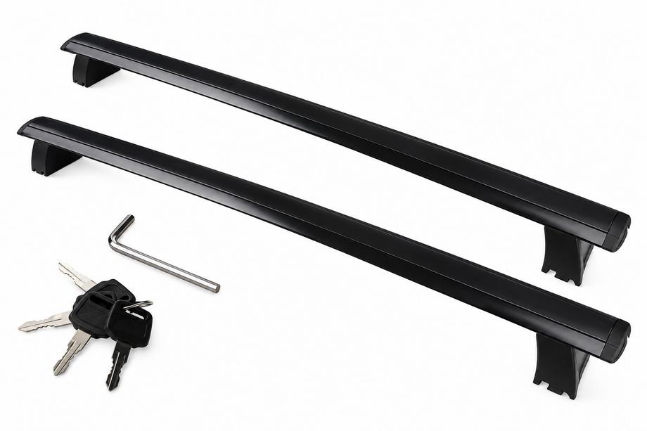 Jeep Grand Cherokee WK2 2010-2021 Bagażnik dachowy – belki poprzeczne na relingi zintegrowane OEM V2 (2 szt.) Zdjęcia 1