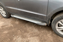 Hyundai Santa Fe 2 2006-2012 Progi Boczné Allmond Grey (2 szt., Aluminium) zdjęcia 4