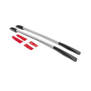 Oryginalne szare relingi dachowe (aluminium, montaż na taśmę dwustronną) Nissan Qashqai 2010-2014 zdjęcia 2