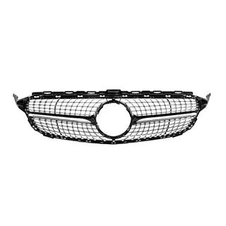 Przedni grill Diamond Black (do Avantgarde/AMG-Line/C43 AMG) Mercedes C-class W205 2014-2021 zdjęcia 1
