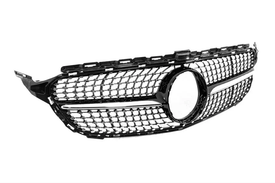 Mercedes C-class W205 2014-2021 Przedni grill Diamond Black (do Avantgarde/AMG-Line/C43 AMG) Zdjęcia 3