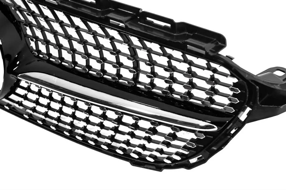 Mercedes C-class W205 2014-2021 Przedni grill Diamond Black (do Avantgarde/AMG-Line/C43 AMG) Zdjęcia 4