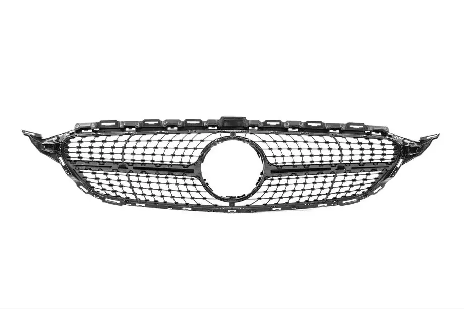 Mercedes C-class W205 2014-2021 Przedni grill Diamond Black (do Avantgarde/AMG-Line/C43 AMG) Zdjęcia 5