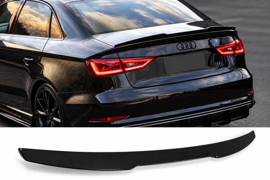 Audi A3 2012-2020 Spoiler w stylu M4 (do SD, czarny połysk) Zdjęcia 1