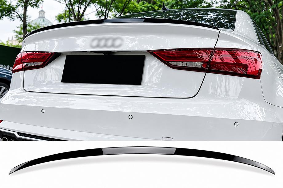 Audi A3 2012-2020 Spoiler S-Style (do SD, czarny połysk) Zdjęcia 2