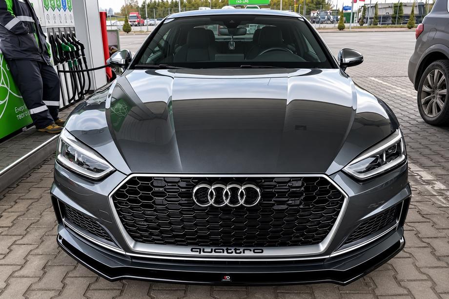Audi A5 2016-2025 Dokładka przedniego zderzaka lip (do S-Line 2016-2019, ABS) Zdjęcia 1