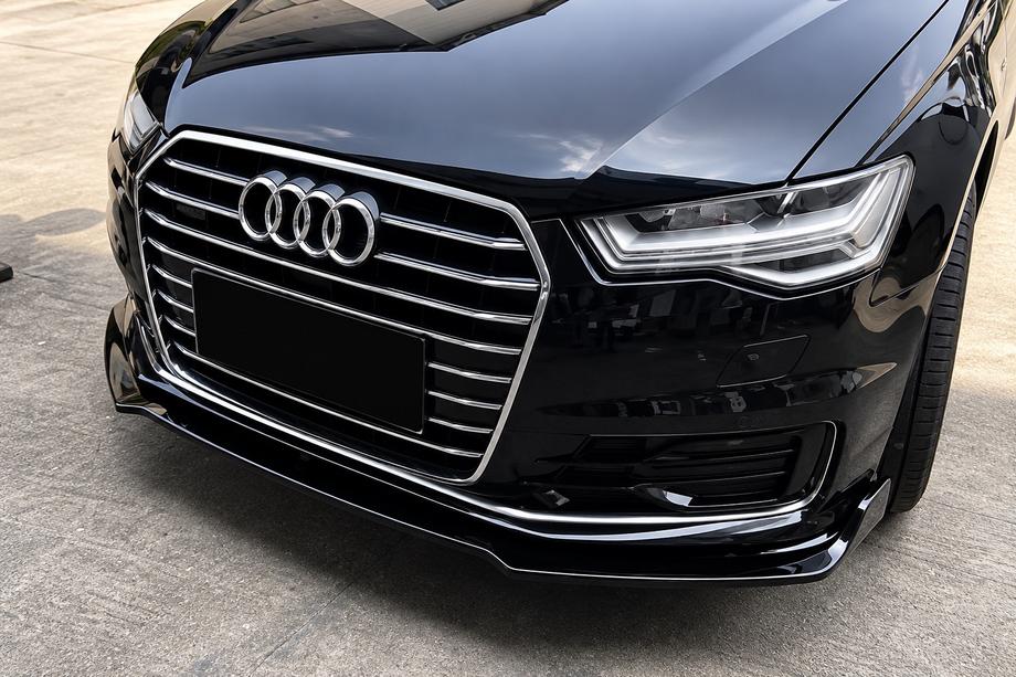 Audi A6 C7 2011–2018 Dokładka przedniego zderzaka lip (do Base 2014-2018, ABS) Zdjęcia 1