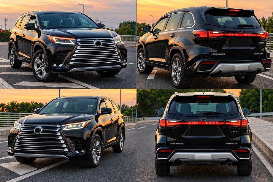 Toyota Highlander 2013-2019 Komplet body kitu w stylu LX600 Zdjęcia 2