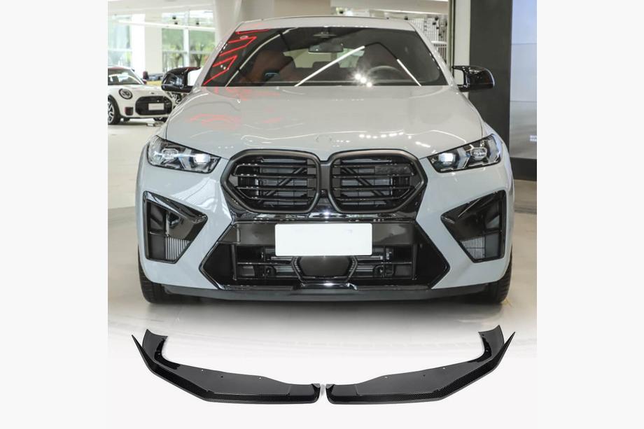 BMW X6 G06 2019–2027 Karbonowy lip spoilera przedniego zderzaka (do F96 2023+) Zdjęcia 1