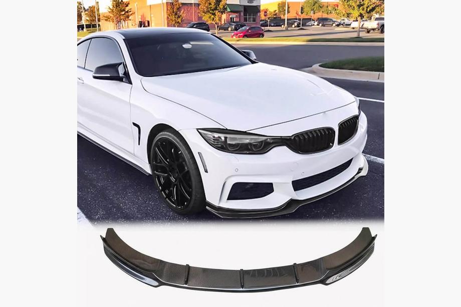 BMW 4 Series F32/F33/F36 2012-2020 Nakładka na przedni zderzak Lip V4 (do M-Sport, Carbon) Zdjęcia 1