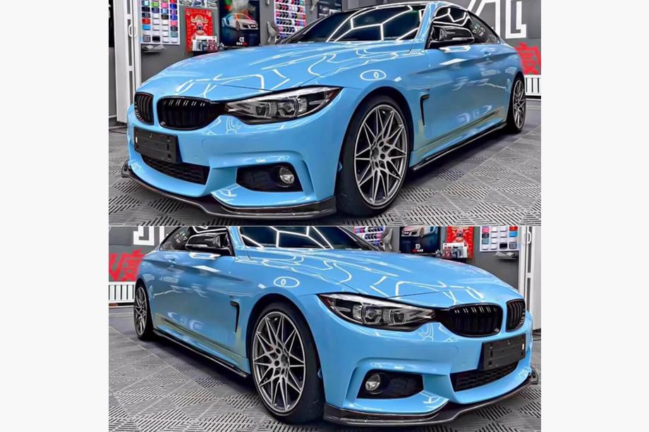 BMW 4 Series F32/F33/F36 2012-2020 Nakładka na przedni zderzak Lip V4 (do M-Sport, Carbon) Zdjęcia 3