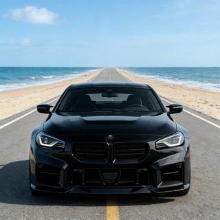 Dokładka przedniego zderzaka Lip V3 (do G87, karbon) BMW 2 Series G42 2021- zdjęcia 2