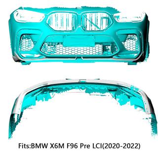 Nakładki lip przedniego zderzaka Flap (do F96 2018-2022, karbon) BMW X6 G06 2019–2027 zdjęcia 2