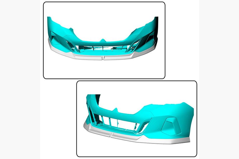 BMW 5/i5 Series G60/G60E/G61 2023- Nakładka na przedni zderzak Lip V2 do M-Sport, Carbon Zdjęcia 2
