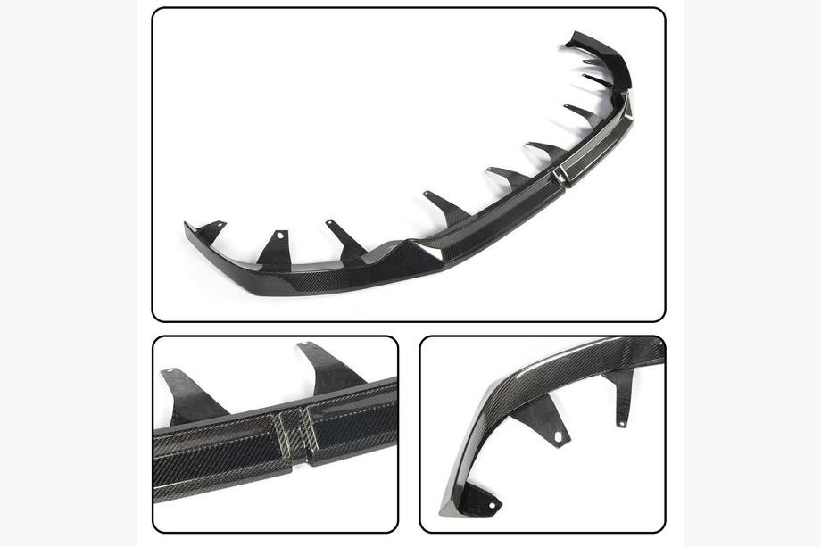 BMW 5/i5 Series G60/G60E/G61 2023- Nakładka na przedni zderzak Lip V2 do M-Sport, Carbon Zdjęcia 6