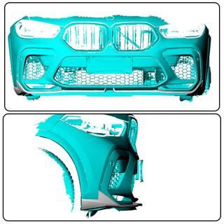 Karbonowe nakładki na przedni zderzak Flap (2018-2022, karbon) BMW X6 G06 2019–2027 zdjęcia 2