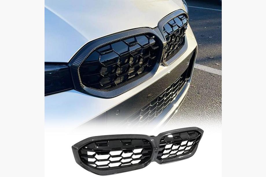 BMW 3 Series G20/G21 2018- Grille nerki Diamond Carbon (2022+) Zdjęcia 1