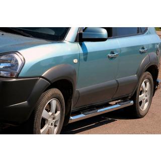 Rury Boczne BB002 (2 szt., Stal Nierdzewna) Hyundai Tucson JM 2004- zdjęcia 2