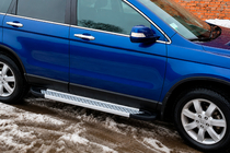 Honda CRV 2007-2011 Progi Boczné Allmond Grey (2 szt., Aluminium) zdjęcia 2