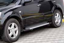 Kia Sorento I BL 2002-2009 Progi Boczné Allmond Grey (2 szt., Aluminium) zdjęcia 1