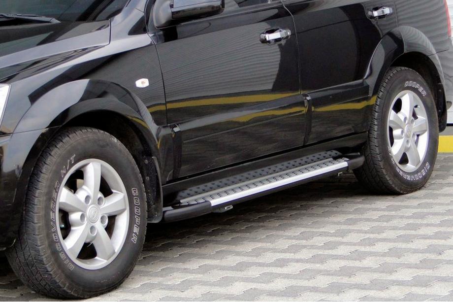 Kia Sorento I BL 2002-2009 Progi Boczné Allmond Grey (2 szt., Aluminium) Image