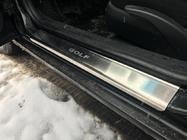 Volkswagen Golf 4 1997-2006 Nakładki progowe Nataniko (4 szt., stal nierdzewna) Standard – Taśma Lohmann, 0.5mm zdjęcia 3