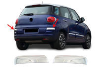 Fiat 500/500L 2013-2022 Nakładki narożne na tylny zderzak ze stali nierdzewnej do 500L 2018+ (2 szt.) zdjęcia 1