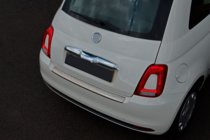 Fiat 500/500L 2013-2022 Nakładka na tylny zderzak 3D/Cabrio (OmsaLine, stal nierdzewna) zdjęcia 4