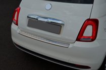 Fiat 500/500L 2013-2022 Nakładka na tylny zderzak 3D/Cabrio (OmsaLine, stal nierdzewna) zdjęcia 5