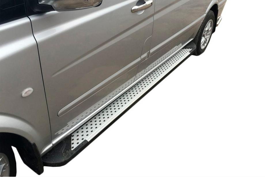 Mercedes Vito/V-class W447 2014- Progi boczne Allmond Grey (2 szt., aluminium) Image
