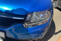 Renault Logan II 2013-2022 Nakładki na Reflektory 2013-2018 (2 szt, Stal Nierdzewna) zdjęcia 2