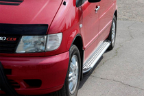Mercedes Vito W638 1996-2003 Progi Boczné Allmond Grey (2 szt., Aluminium) zdjęcia 1