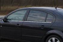Mazda 3 2003-2009 Listwy ozdobne okien nierdzewne (4 szt) Sedan zdjęcia 1