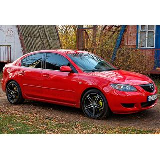 Listwy ozdobne okien nierdzewne (4 szt) Mazda 3 2003-2009 zdjęcia 2