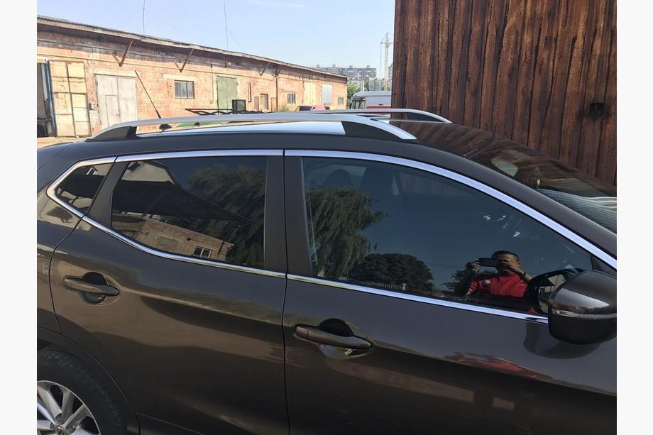Nissan Qashqai 2014-2021 Relingi Dachowe Skyport GREY Zdjęcia 6
