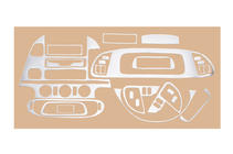 Mercedes Sprinter W901/902/903/904/905 1995–2006 Nakładki na deskę rozdzielczą (Meric) do cdi 2000-2006 Aluminium zdjęcia 6