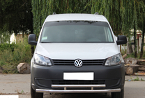 Volkswagen Caddy 2010-2015 Przedni podwójny pałąk 60/48mm nierdzewny zdjęcia 1